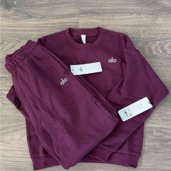 ALO Yoga Pants - NWT Alo Yoga accolade crew neck and straight leg sweatpant set